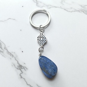 Lapis Lazuli ásvány medálos kulcstartó , Táska & Tok, Kulcstartó & Táskadísz, Kulcstartó, Ékszerkészítés, MESKA