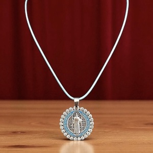 Szent Benedek medál nyaklánc amulett - ékszer - nyaklánc - medálos nyaklánc - Meska.hu