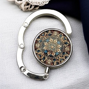 Mandala Barokk mintázatú Üveglencsés Táska Akasztó Táskaakasztó, Táska & Tok, Kulcstartó & Táskadísz, Táskaakasztó, Ékszerkészítés, Üvegművészet, MESKA