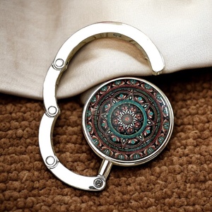 Mandala mintás Táska Akasztó Táskaakasztó, Táska & Tok, Kulcstartó & Táskadísz, Táskaakasztó, Ékszerkészítés, Üvegművészet, MESKA