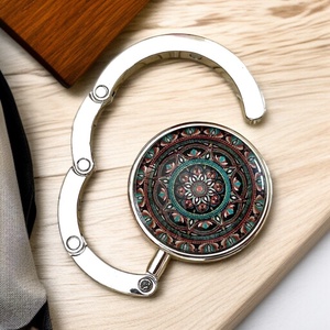 Mandala mintás Táska Akasztó Táskaakasztó, Táska & Tok, Kulcstartó & Táskadísz, Táskaakasztó, Ékszerkészítés, Üvegművészet, MESKA