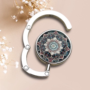Mandala mintás Táska Akasztó Táskaakasztó, Táska & Tok, Kulcstartó & Táskadísz, Táskaakasztó, Ékszerkészítés, Üvegművészet, MESKA