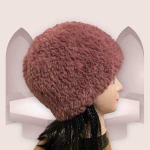 Szőrme hatású meleg kötött női sapka - ruha & divat - sál, sapka, kendő - sapka - Meska.hu