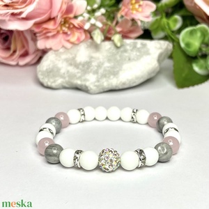 Keresztanya felkérő ásvány karkötő shamballa dísszel ajándékdobozban 5515458 - ékszer - karkötő - ásványkarkötő - Meska.hu