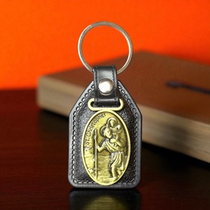 Stílusos Szent Kristóf férfi autós kulcstartó védelmező védőszent őrangyal bronz 5601975, Táska & Tok, Kulcstartó & Táskadísz, Kulcstartó, Ékszerkészítés, MESKA