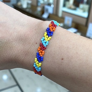 Színes apró gyöngyös elasztikus karkötő gyerek tini méretben 14-15 cm 5632561, Ékszer, Karkötő, Gyöngyös karkötő, , MESKA