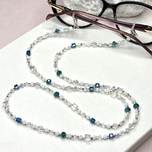 Elegáns többfunkciós szemüveglánc csiszolt kristálygyöngyökből, Ékszer, Szemüveglánc, , MESKA
