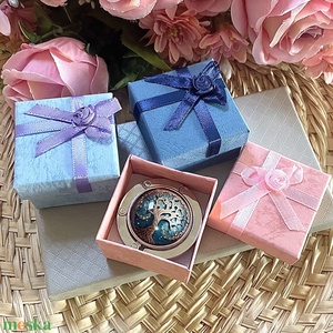 Mandala mintázatú Üveglencsés Táska Akasztó Táskaakasztó 5638417 - táska & tok - kulcstartó & táskadísz - táskaakasztó - Meska.hu