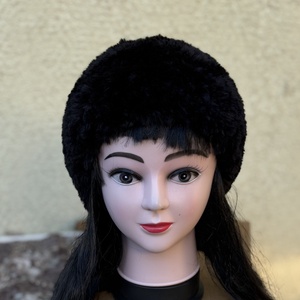 Szőrme hatású meleg kötött női sapka fekete 5637575, Ruha & Divat, Sál, Sapka, Kendő, Sapka, Ékszerkészítés, Kötés, MESKA