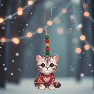 Macskás fadísz karácsonyi dísz dekoráció 5637146, Karácsony, Karácsonyi lakásdekoráció, Karácsonyfadíszek, Ékszerkészítés, Famegmunkálás, MESKA