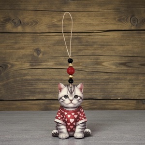 Macskás fadísz karácsonyi dísz dekoráció 5637140 - Meska.hu