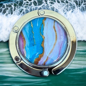 Hullám márvány mintázatú Üveglencsés Táska Akasztó Táskaakasztó 5666315 - táska & tok - kulcstartó & táskadísz - táskaakasztó - Meska.hu