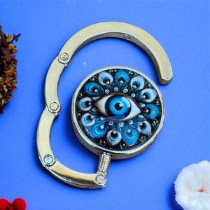 Védelmező szem mintázatú Üveglencsés Táska Akasztó Táskaakasztó 5666326, Táska & Tok, Kulcstartó & Táskadísz, Táskaakasztó, Ékszerkészítés, Üvegművészet, MESKA