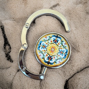 Virág mintázatú Üveglencsés Táska Akasztó Táskaakasztó 5666357, Táska & Tok, Kulcstartó & Táskadísz, Táskaakasztó, Üvegművészet, MESKA