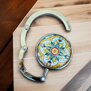 Virág mintázatú Üveglencsés Táska Akasztó Táskaakasztó 5666363, Táska & Tok, Kulcstartó & Táskadísz, Táskaakasztó, Üvegművészet, MESKA