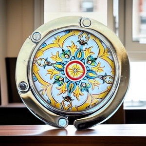 Virág mintázatú Üveglencsés Táska Akasztó Táskaakasztó 5666363 - táska & tok - kulcstartó & táskadísz - táskaakasztó - Meska.hu