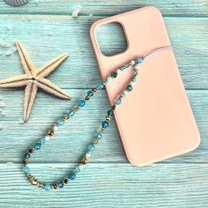 Mobiltelefon dísz mobil charm telefon telefondísz ásványgyönygökből ajándékdobozzal 5669925 - Meska.hu