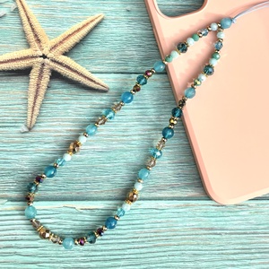 Mobiltelefon dísz mobil charm telefon telefondísz ásványgyönygökből ajándékdobozzal 5669925 - táska & tok - kulcstartó & táskadísz - táskadísz - Meska.hu