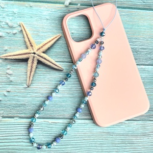 Mobiltelefon dísz mobil charm telefon telefondísz ásvány és kristálygyönygökből ajándékdobozzal 5673855 - Meska.hu