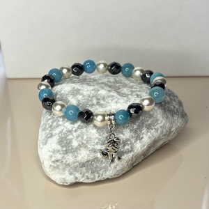 Ásványkarkötő charmmal 17-17,5 cm 5673983 - ékszer - karkötő - ásványkarkötő - Meska.hu