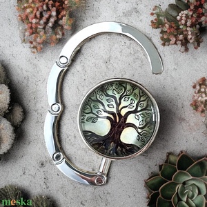 Életfa Fa mintázatú Üveglencsés Táska Akasztó Táskaakasztó 5677779, Táska & Tok, Kulcstartó & Táskadísz, Táskaakasztó, Ékszerkészítés, Üvegművészet, MESKA