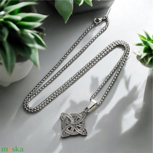 Kelta csomó medál nemesacél láncon 5673046 - Meska.hu