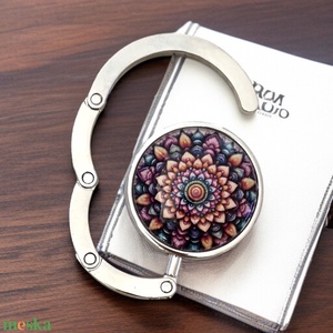 Mandala virág mintázatú Üveglencsés Táska Akasztó Táskaakasztó 5597052 - Meska.hu