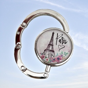 Eiffel torony mimtás Üveglencsés Táska Akasztó Táskaakasztó 5726811, Táska & Tok, Kulcstartó & Táskadísz, Táskaakasztó, Ékszerkészítés, Üvegművészet, MESKA