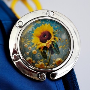 Napraforgó virágos mintás Táska Akasztó Táskaakasztó táskatartó 5726815 - táska & tok - kulcstartó & táskadísz - táskaakasztó - Meska.hu