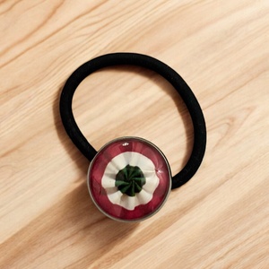 Magyar nemzeti kokárda hajgumi üveglencsés nemesacél 5727027 - ruha & divat - hajdísz & hajcsat - hajgumi - Meska.hu