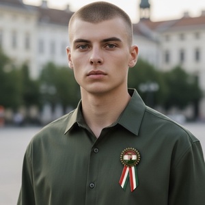 Üveglencsés kokárda március 15 magyar címerrel 5727029 - ékszer - kitűző és bross - Meska.hu