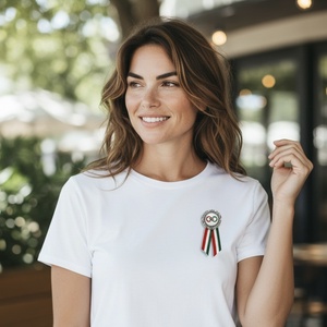 Üveglencsés kokárda március 15 végtelen jel 5727039 - ékszer - kitűző és bross - Meska.hu