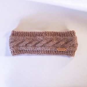 Kötött fejpánt mályva színű 5726849 - ruha & divat - sál, sapka, kendő - fejpánt - Meska.hu