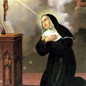 Szent Rita védelmező amulett medál talizmán nemesacél kapcsos láncon - ékszer - nyaklánc - medálos nyaklánc - Meska.hu