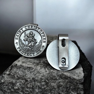 Szent Kristóf védelmező autós dísz napellenzőre 003 - Meska.hu