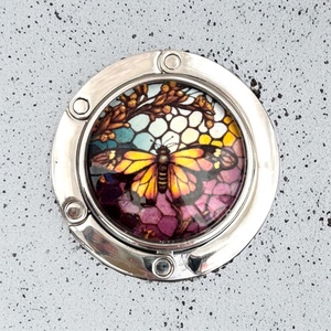 Pillangó lepke mintás Táska Akasztó Táskaakasztó  - táska & tok - kulcstartó & táskadísz - táskaakasztó - Meska.hu