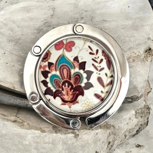 Paisley mandala mintás Táska Akasztó Táskaakasztó  - táska & tok - kulcstartó & táskadísz - táskaakasztó - Meska.hu