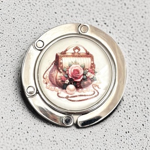 Vintage táska kép mintás Táska Akasztó Táskaakasztó  - táska & tok - kulcstartó & táskadísz - táskaakasztó - Meska.hu