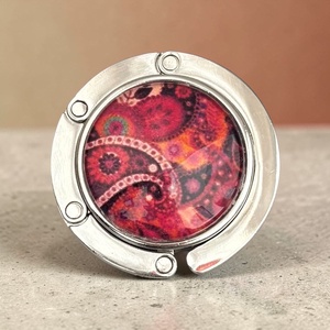 Paisley mandala mintás Táska Akasztó Táskaakasztó  - táska & tok - kulcstartó & táskadísz - táskaakasztó - Meska.hu