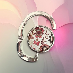 Paisley mandala mintás Táska Akasztó Táskaakasztó , Táska & Tok, Kulcstartó & Táskadísz, Táskaakasztó, Ékszerkészítés, Üvegművészet, MESKA