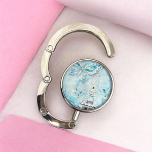 Pillangó Párizs Eiffel torony mintás Táska Akasztó Táskaakasztó , Táska & Tok, Kulcstartó & Táskadísz, Táskaakasztó, Ékszerkészítés, Üvegművészet, MESKA