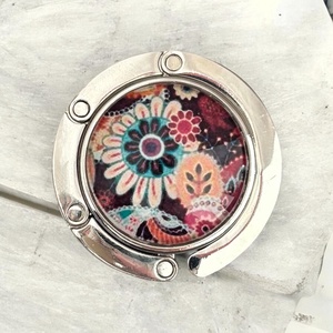 Paisley mandala mintás Táska Akasztó Táskaakasztó  - táska & tok - kulcstartó & táskadísz - táskaakasztó - Meska.hu