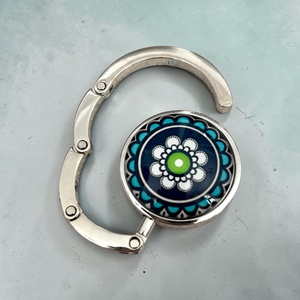 Mandala virág mintázatú Üveglencsés Táska Akasztó Táskaakasztó 07094 - Meska.hu