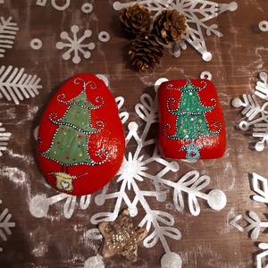 Festett kavics - Karácsony - Meska.hu