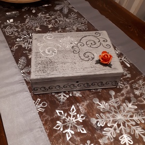 Vintage fa dobozka - otthon & életmód - dekoráció - asztal és polc dekoráció - díszdoboz - Meska.hu