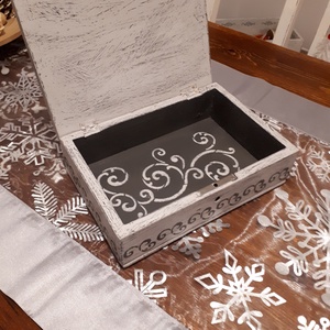 Vintage fa dobozka - otthon & életmód - dekoráció - asztal és polc dekoráció - díszdoboz - Meska.hu