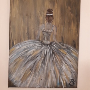 Balerina-festmény, Művészet, Festmény, Akril, Festészet, MESKA