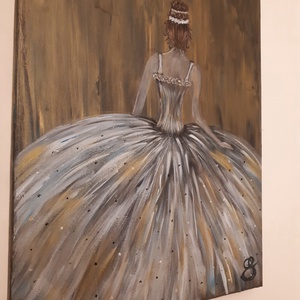 Balerina-festmény - művészet - festmény - akril - Meska.hu