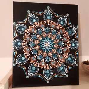 Mandala festmény - művészet - festmény - akril - Meska.hu