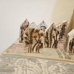 Házikó dekor fából, Karácsony, Karácsonyi lakásdekoráció, Karácsonyi falu, házikó, , MESKA